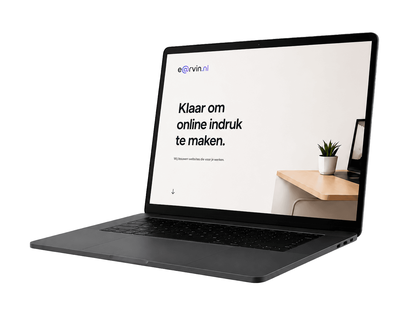Laptop met website mockup